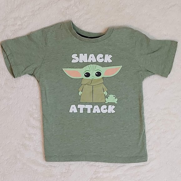 Star Wars Kids Snack Attack Green 4T Tshirt - Picture 1 of 9